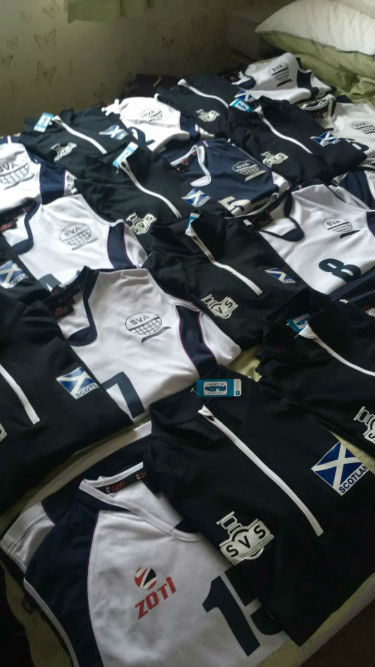 The Scotland Women's U19 Volleyball squad Kit